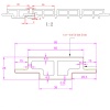 Verbindingsprofiel breed Eiken 290cm