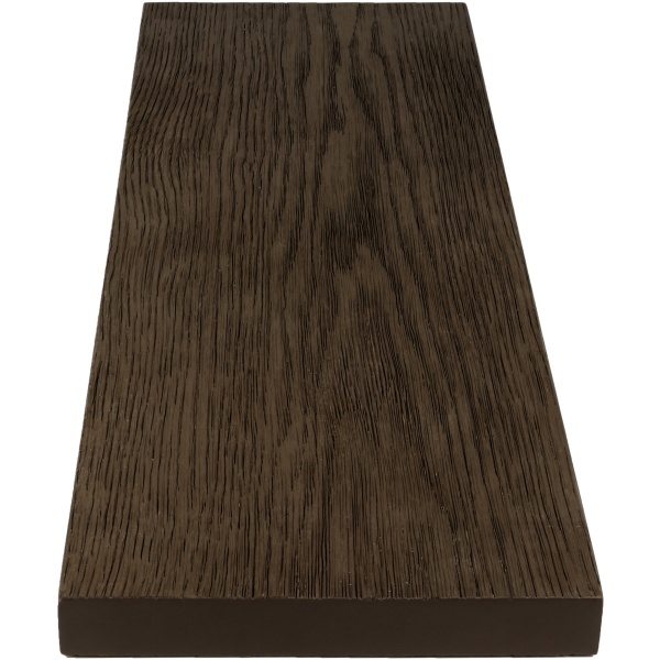 NewDeck vlonderplank Terra Brown – premium PU-toplaag met houtlook | NewDeck via Buitenpaneel