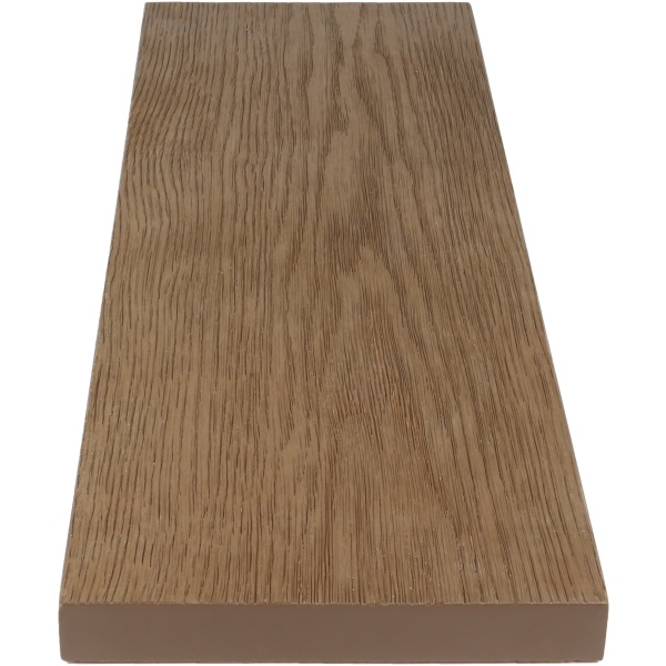 NewDeck vlonderplank Copper Teak – premium PU-toplaag met houtlook | NewDeck via Buitenpaneel