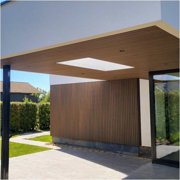 Composiet Gevelbekleding Breed Teak 24,5 x 290cm