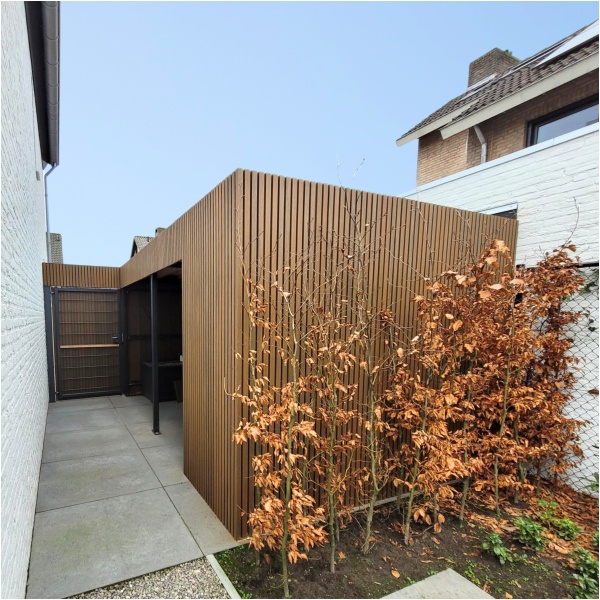 Composiet Gevelbekleding Rhombus Teak 22,5 x 290cm