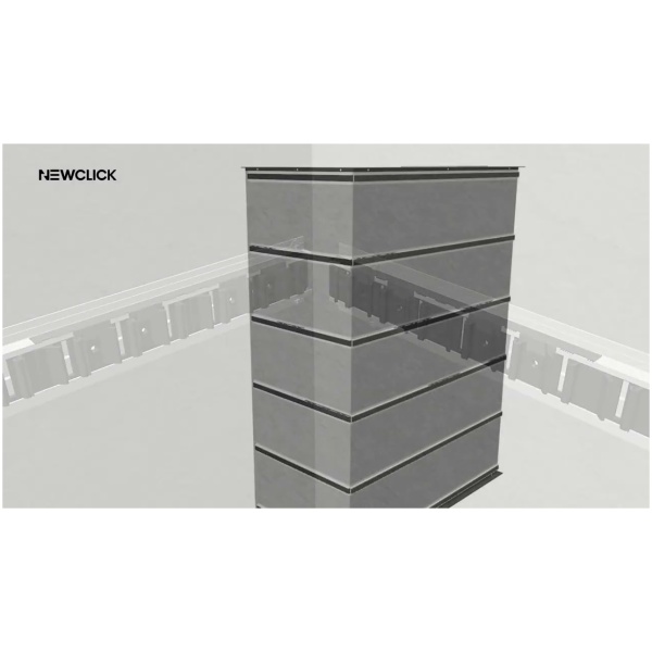 Videothumbnail: Composiet Gevelbekleding NewClick Rhombus Smal Teak 15,2 x 290cm