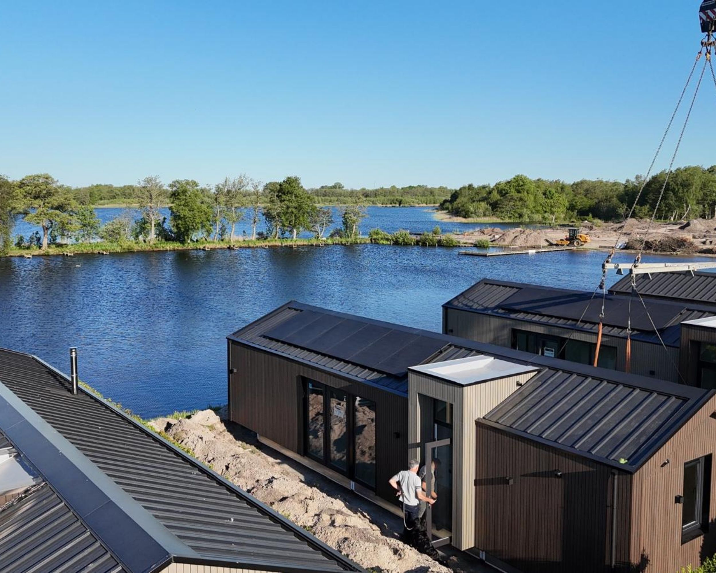 Gevelbekleding voor Chaletbouw en Vakantieparkend 22 Projectfoto Landal Waterpark Oudehaske