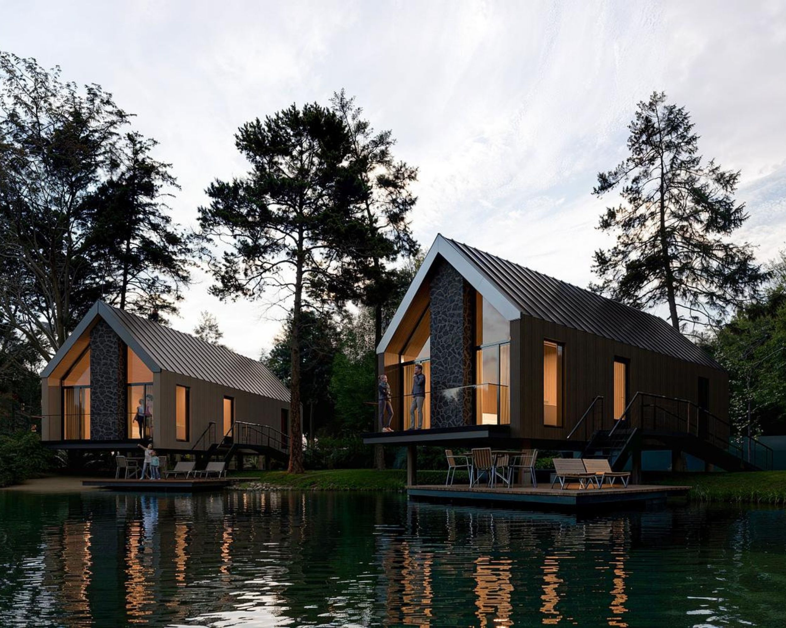 Gevelbekleding voor Chaletbouw en Vakantieparkend 28 Projectfoto WaterParQ Witte Vennen